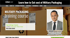 Desktop Screenshot of militarypackagingtraining.com